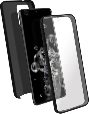 Image de Avizar, coque de protection à 360° (avant et arrière) pour Samsung Galaxy S20 Ultra, noire