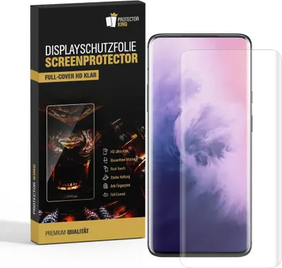 Produktbild von 2x Displayfolie für OnePlus 7T Pro FULL COVER Displayschutzfolie HD KLAR
