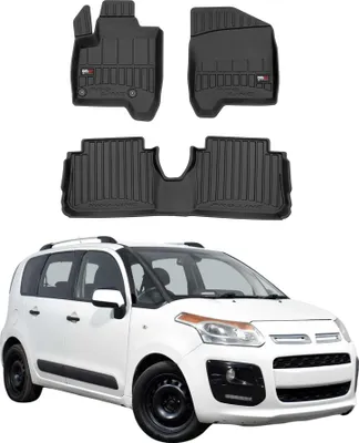 Immagine prodotto di 2009-2016 Citroen C3 Picasso tappetini TPE nero 3 pz