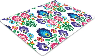 Produktbild von Stuhlunterlage Bürostuhlunterlage 120 cm x 90 cm Bodenmatte Bürostuhlunterlage - Volksmuster