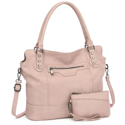 Produktbild von Handtasche Damen Schultertasche - Set Shopper Umhängetasche Henkeltasche Mit abnehmbarem Schultergurt für Einkauf Reise Büro Schule
