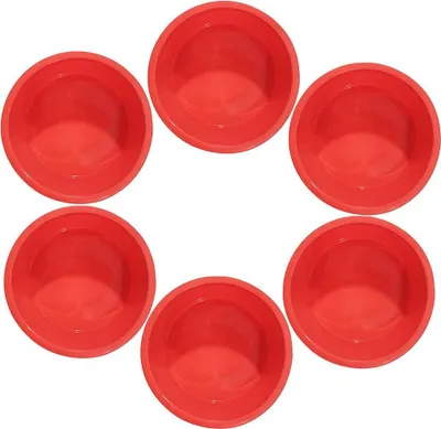 Obrázek produktu pro Silikonová forma na koláč 4,2 palce - nepřilnavý povlak - dort, chléb, koláč, želé - balení 6 kusů