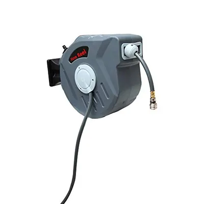 Produktbild von VINGO 20m Schlauch Aufroller Automatisch 1/4" Trommel Automatik Schlauchtrommel Druckluftschlauch Wandschlauchhalter