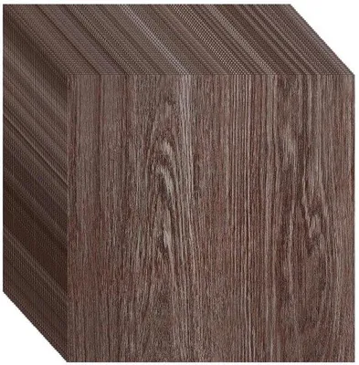 Zdjęcie produktu dla Podłoga PCV w kolorze brązowym imitująca drewno, 30 x 30 cm, samoprzylepna