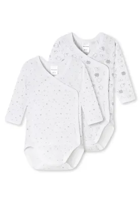 Produktbild von Schiesser Babys Unisex 2PACK Wickelbodies 1/1 sortiert 1 044  PAK