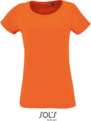 Produktbild von SOLs 02077 | Damen Short Sleeved T-Shirt Milo - Farbe: Orange - Größe: M