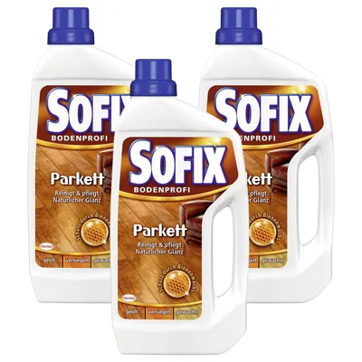 Produktbild von 3 x SOFIX Bodenprofi Parkett je 1 Ltr Bodenreiniger Natürlichen Glanz