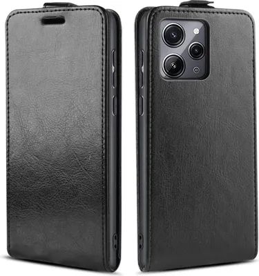 Produktbild von Handy Hülle für Xiaomi Redmi 12 Magnet Cover Case Klapphülle Schutzhülle Farbe: Schwarz