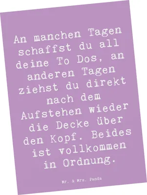 Produktbild von Mr. & Mrs. Panda Postkarte Spruch Tapferkeit im Alltag - Lavendeltraum - Geschenk, Postkarten, Balance, Zitat, Grußkarte, Selbstvertrauen, Motivation, Fotokarte, Gefühl
