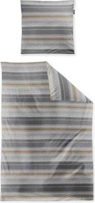 Produktbild von Irisette Edel-Feinbiber Bettwäsche-Garnitur Koala 8532  Farbe grau  135x200+80x80cm