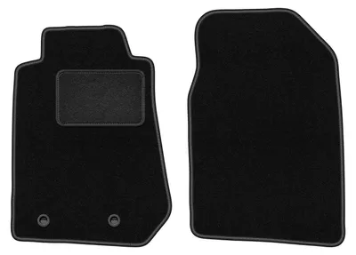 Immagine prodotto di Wielganizator tappetini auto velours anteriori adatto per Isuzu D-MAX II (2011-, pickup) neri, set 2 pz, con fissaggi