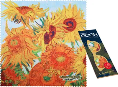 Obrázek produktu pro Hadřík na čištění brýlí - V. van Gogh, Slunečnice (CARMANI)
