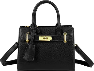 Immagine prodotto di Gallantry, borsa Camélia da donna con tracolla staccabile, nero