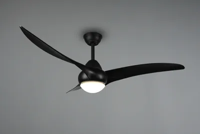 Produktbild von Deckenventilator mit LED ALESUND 3 Flügel Schwarz, Timer & Fernbedienung Ø115cm