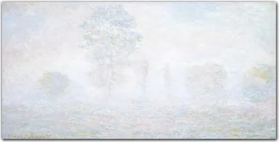 Produktbild von Coloray Bild aus Leinwand 100x50 Leinwand Dekoration - Bäume im Nebel