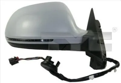 Produktbild von TYC 302-0072 Außenspiegel Seitenspiegel Links für AUDI A4 Avant (8K5, B8) Asphärisch Beheizt Grundiert