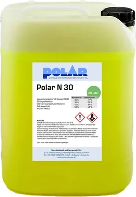 Produktbild von Polar N-MEG Glykol Frostschutzmittel, Monoethylenglykol 30% Gemisch 20 Liter