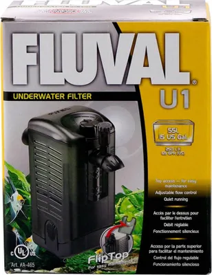 Immagine prodotto di Filtro interno per acquari Fluval U1 completo di. Materiale filtrante ca. 250 l/h per acquari fino a ca. 55 l