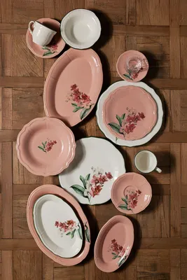Produktbild von Hermia Concept, Hochwertiges Geschirrset (27 Teile) aus 100% Porzellan, spülmaschinenfest