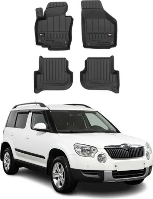 Image de Tapis de Sol pour Skoda Yeti 2009-2017 Caoutchouc TPE Noir