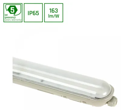 Produktbild von Feuchtraumleuchte 600mm 20W tralweiß LIMEA Gigant Hermetisch 230V IP65 grau