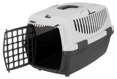 Produktbild von Stefanplast Gulliver 1 Transportbox grau für Hunde und Katzen 48x32x31 cm