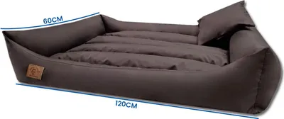 Image de Lit pour chien XXL 120 x 90 cm imperméable, résistant aux rayures, lavable, polyuréthane