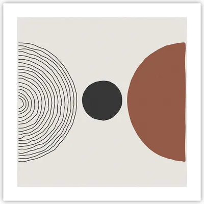 Produktbild von Poster - Poster ohne Rahmen - Figuren Formen Geometrie - 50x50 cm - Wand Bild - Wanddeko - Wandbilder - Kunstposter - Wandposter - Bilder - Kunstdruck - Wanddekoration - Wandbild - P2XAC50x50-4965