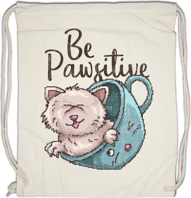 Produktbild von Urban Backwoods Be Pawsitive, Turnbeutel, Farbe: Beige