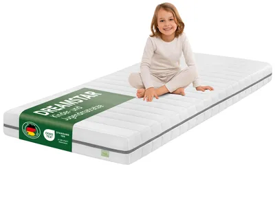 Produktbild von Kindermatratze 90x200 cm | 13 cm hoch | Jugendmatratze | Ergonomisch & Allergikergeeignet | DREAMSTAR Ergo Junior