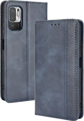 Produktbild von Xiaomi Redmi Note 10 5G Hülle - Coverup Vintage Style Klapphülle - Blau