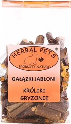 Obrázok produktu pre Jablkové vetvičky pre králiky a hlodavce - Prírodné občerstvenie a dentálna starostlivosť 100g