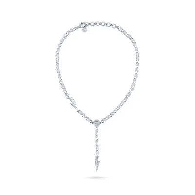Produktbild von Philipp Plein Damen Halskette THUNDER LADY Weiß, Silberfarben PJ7EA08NU