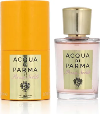 Obrázok produktu pre Acqua di Parma Rosa Nobile, Ženy, 20 ml, Nádoba na jedno použitie, Bergamot, Korenie, mandarínka, Konvalinka, Pivonka, Ruže, Fialový, ambra, Cédrové drevo, Pižmo