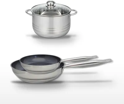 Image de Lot Poêles 24/28 cm & Faitout 20 cm Elo Profi Therm Platinum