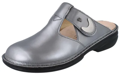 Produktbild von FINN COMFORT Belem Damen Clogs grau Glattleder - Größe: 40