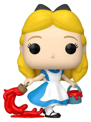 Image de Alice au pays des merveilles, figurine Pop! en vinyle, Alice avec peinture, 9 cm