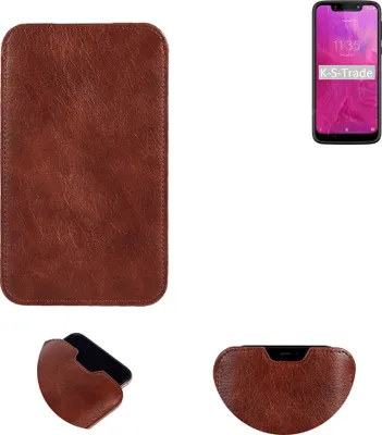 Produktbild von K-S-Trade Schutzhülle Handyhülle kompatibel mit T-Mobile REVVLRY Handytasche Kunstleder Sleeve in braun