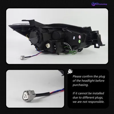 Image de Phares à LED pour automobile - Compatibles avec les véhicules de 2012 à 2016 - Lentille de projecteur - Feux de route