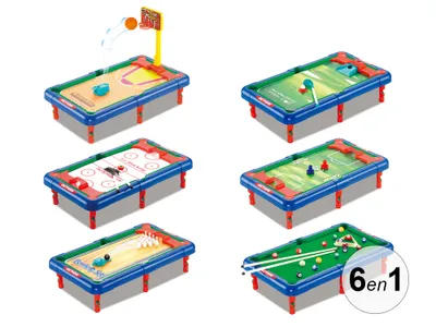 Immagine prodotto di TechKidz, tavolo da gioco 6 in 1 - Evolutivo, colorato