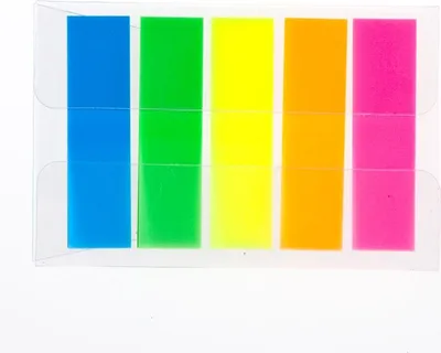 Produktbild von Selbstklebende Lesezeichen Bunt 3x44x20mm D7034