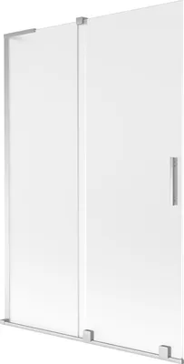 Produktbild von Mexen Velar L Badewannenwand 2-flügelig, verschiebbar 120 x 150 cm, matt, Chrom - 896-120-003-31-01