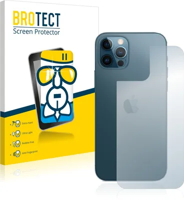 Produktbild von BROTECT Schutzglas für Apple iPhone 12 Pro (Rückseite) Schutzfolie Panzer Folie Glas Display Schutz klar