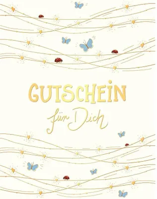 Produktbild von Gutschein`s Art Glückwunschkarte im Format 11,5 x 17