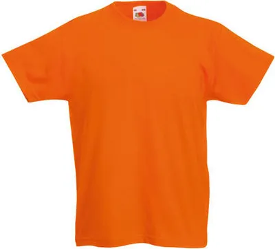 Produktbild von Fruit of the Loom - Kids Valueweight T - Orange - 140