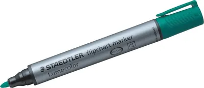 Produktbild von Staedtler Lumocolor, 1 Stück(e), Grün, Rundspitze, Grün, Grau, Polypropylen (PP), 2 mm