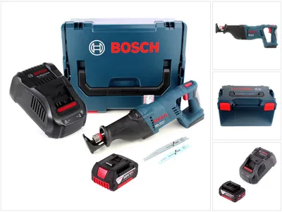 Obrázek produktu pro Akumulátorová pila Bosch GSA 18 V-LI 18V + 1x akumulátor 5,0Ah + nabíječka + L-Boxx