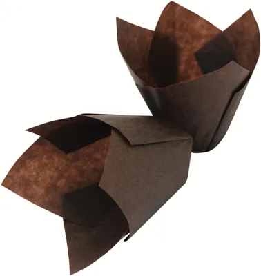 Immagine prodotto di Stampo per muffin a forma di tulipano, marrone