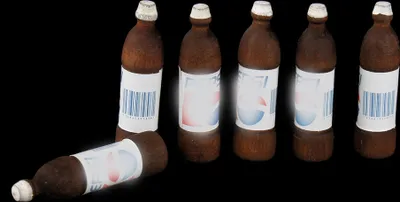 Produktbild von Mini Cola Flaschen für den Miniatur Kaufmannsladen (6 Stück)