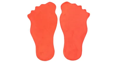 Image de Lot de 8 pieds de marque "Feet" pour sol, couleur orange